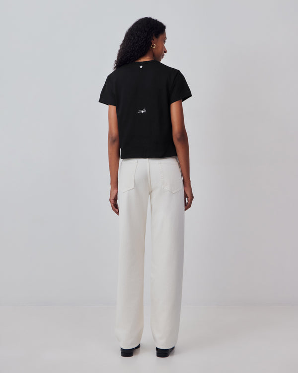 LN ESSENTIALS BABY TEE - BLACK