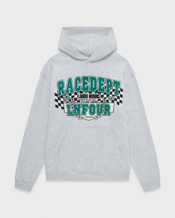 RACE DEPT FLAG HOODIE - GREY