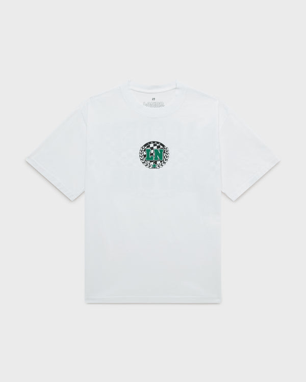 RACE DEPT FLAG TEE - WHITE