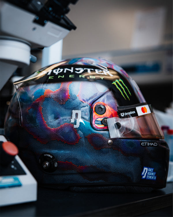 1:2 SCALE RACE AGAINST DEMENTIA HELMET