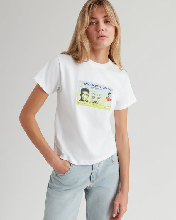 LANDO LICENCE FITTED TEE - WHITE