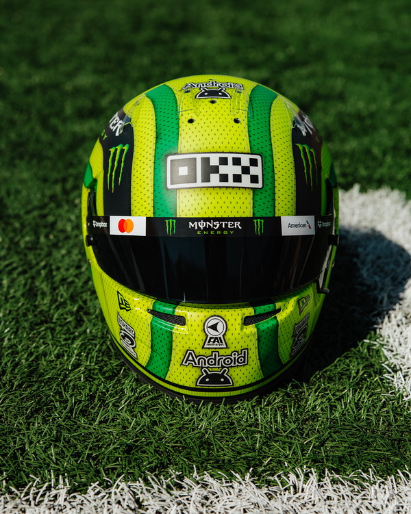1:5 SCALE 2025 AMERICAN FOOTBALL JERSEY MINI HELMET – Lando Norris Store