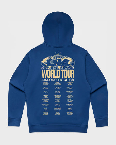 WORLD TOUR HOODIE - COBALT