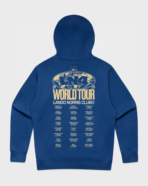 WORLD TOUR HOODIE - COBALT