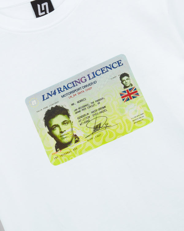 LANDO LICENCE FITTED TEE - WHITE