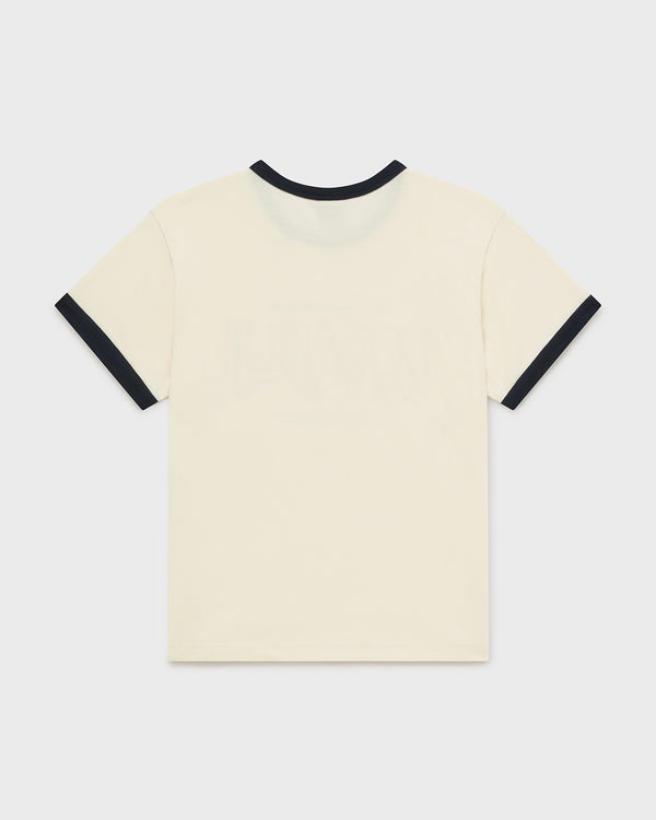Ringer Fitted Tee - Vintage White