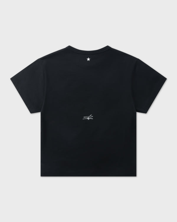 LN ESSENTIALS BABY TEE - BLACK