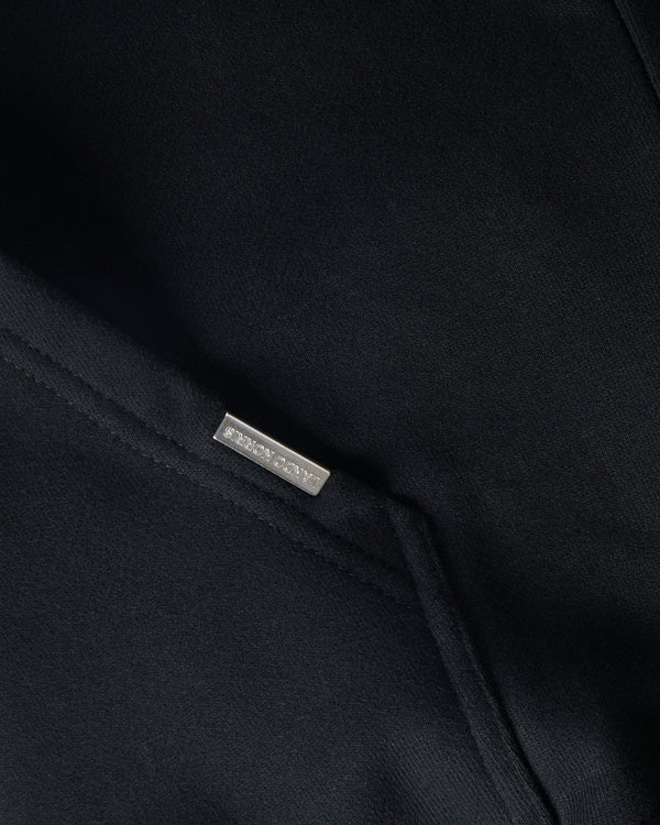 LN ESSENTIALS ZIP HOODIE - BLACK