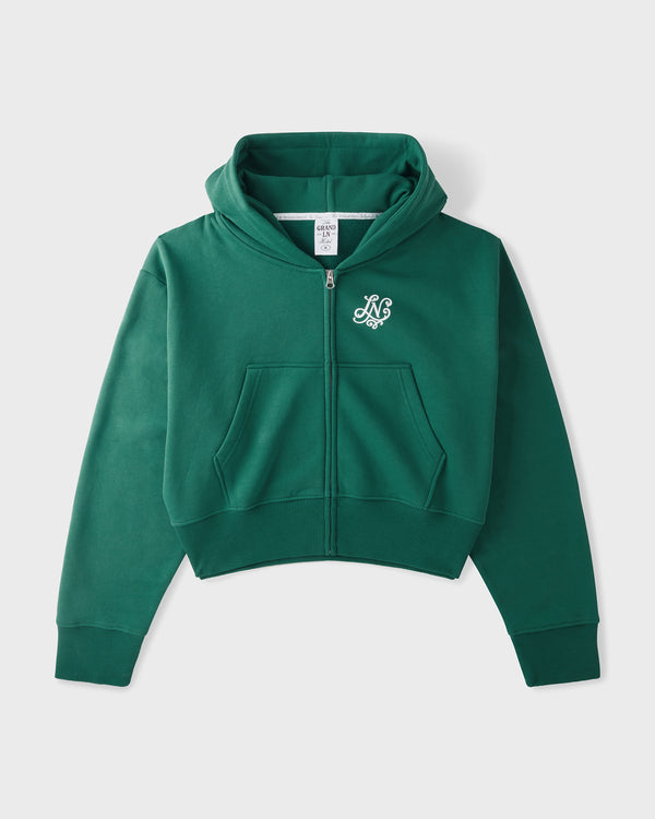 THE R&R CROPPED ZIP UP