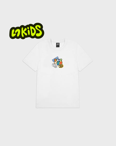 KIDS RACE 100 TEE - WHITE
