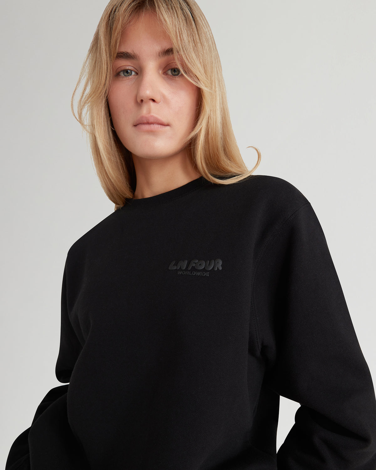 WORLDWIDE SWEATSHIRT - BLACK – LN Store